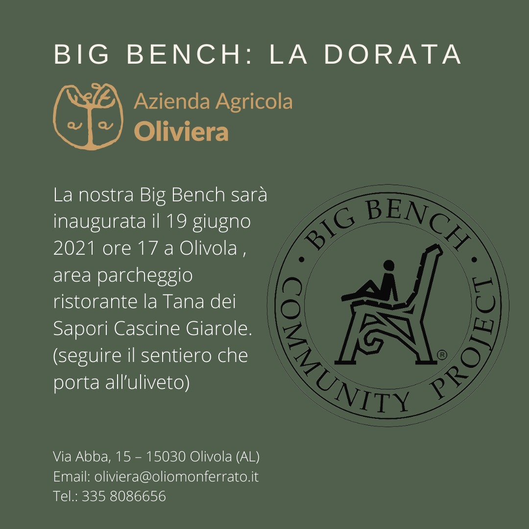 Inaugurazione Big Bench "La  dorata"