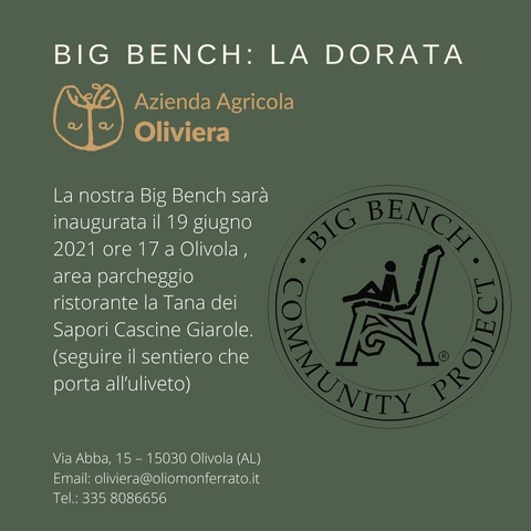 Inaugurazione Big Bench "La  dorata"